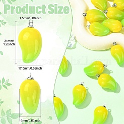 Mango Opaque Acrylic Pendants&nbsp;FIND-CJZ0001-007