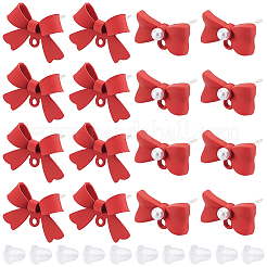 32Pcs 2 Styles Spray Paint Alloy Stud Earring Findings&nbsp;FIND-BBC0005-27