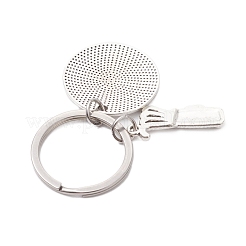 Tibetan Style Alloy Keychains&nbsp;KEYC-JKC01029