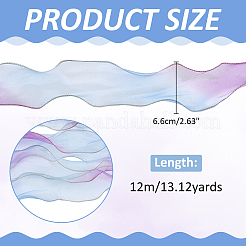 12M Gradient Color Wrinkle Gauze Ribbon&nbsp;OCOR-ME0001-80