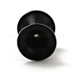 シリコーン耳栓ゲージ  男性女性用トンネル耳エキスパンダー  ブラック  8.5x7mm  ピン：3mm&nbsp;EJEW-G319-01A