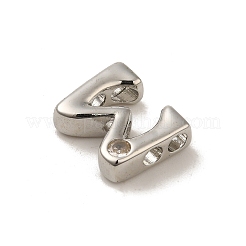 Rack Plating Brass Cubic Zirconia Beads&nbsp;KK-L210-008P-W