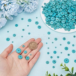 510Pcs 6 Sizes Synthetic Turquoise Beads Strands&nbsp;G-AR0006-12A