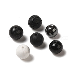 120Pcs 6 Styles Natural & Synthetic Mixed Gemstone Round Beads&nbsp;G-XCP0001-10