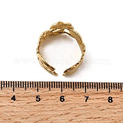 304 Stainless Steel Cuff Rings for Women&nbsp;LS-RJEW-F193-01G