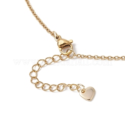Natural Mixed Gemstone Chip and Round Beaded Pendant 304 Stainless Steel Cable Chain Necklaces for Women&nbsp;NJEW-JN05741