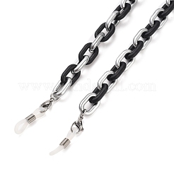 Spray Painted CCB Plastic Linking Eyeglasses Chains&nbsp;AJEW-EH00240-01