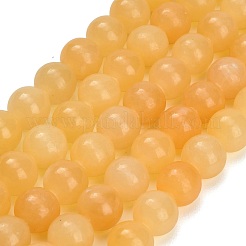 天然の黄色の方解石ビーズ連売り  スムーズなラウンド  グレードA  きいろ  12.5mm  穴：1.6mm  約31個/連  14.96~15.16''（38~38.5センチメートル）&nbsp;GG-CBAA3AB-02-12mm