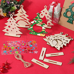 Blank Unfinished Wood Christmas Tree Party Decorations&nbsp;DIY-SP0005-89
