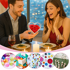 Heart Transparent Plastic Candy Gift Cases&nbsp;CON-WH0085-163