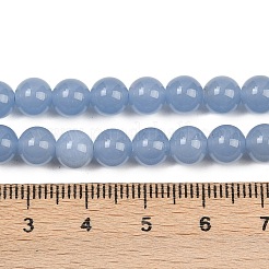 天然アンジェライトビーズ連売り  ラウンド  6mm  穴：1mm  約58個/連  14.96''（38センチメートル）&nbsp;G-G286-A01-6mm
