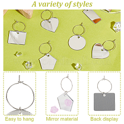 Acrylic Wine Glass Charms&nbsp;AJEW-GA00008