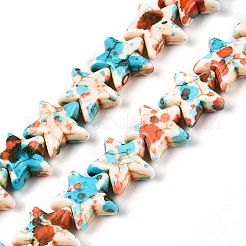Spray Painted Synthetic Turquoise Beads Strands&nbsp;UNKW-T001-11I