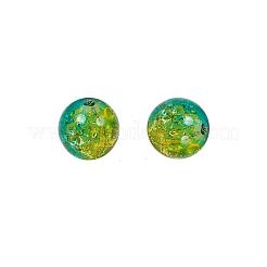 24色スプレークラックルガラスビーズ  ラウンド  ミックスカラー  8mm  穴：1.3~1.6mm  約25PCS /カラー  24色  600個/セット&nbsp;CCG-JQ0001-03-8mm