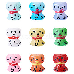 9Pcs 9 Colors Handmade Lampwork Enamel Beads&nbsp;LAMP-TA0001-70