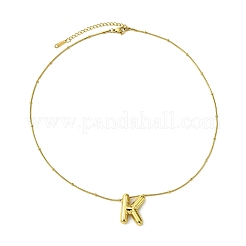 Ion Plating(IP) Initial Letter 304 Stainless Steel Pendant Necklace&nbsp;NJEW-R265-05G-K