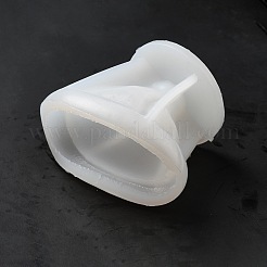 3DクリスマスハットDIYキャンドルシリコンモールド  香りのよいキャンドル作りに  ホワイト  8.8x7.5cm  内径：8x7のCM&nbsp;LS-CAND-B002-08