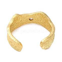 Rack Plating Brass Cubic Zirconia Open Cuff Rings for Women&nbsp;RJEW-S242-12G