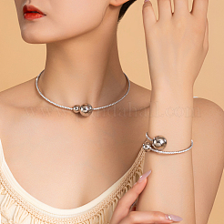 Brass Round Cuff Choker & Bangle Sets&nbsp;CD6248