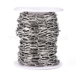 Tarnish Resistant 304 Stainless Steel Paperclip Chains&nbsp;CHS-L022-02B