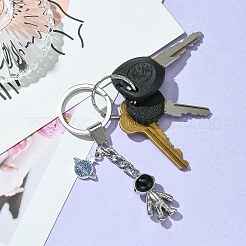 Alloy Enamel & Rhinestone Keychain&nbsp;KEYC-YW00044