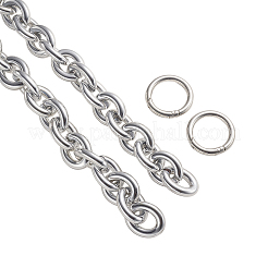 アクリルショルダーストラップ  バッグストラップ用交換アクセサリー用  プラチナ  59cm  リンク：26.5x22x5.5mm&nbsp;PACR-CJC0001-01P