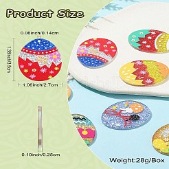 14Pcs 7 Styles Easter Egg Bunny Acrylic Pendants&nbsp;FIND-CJ0001-70