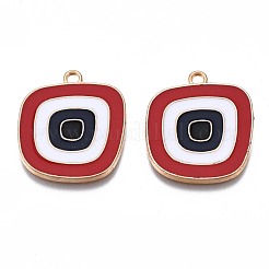 Alloy Enamel Pendants&nbsp;ENAM-N054-61C-RS