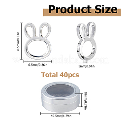40Pcs Brass Linking Rings&nbsp;KK-HS0002-14A