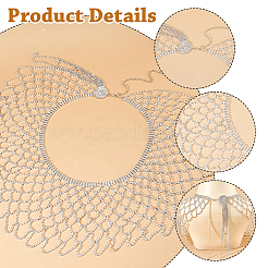 Rhinestone Long Tassel Shawl&nbsp;AJEW-WH0609-846