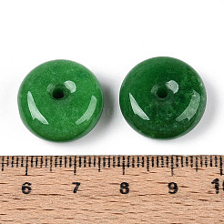 天然石マレーシアジェイドペンダント  ドーナツ  18~18.5x7~8.5mm  穴：2~2.5mm&nbsp;G-N353-05A-03