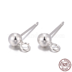 925 Sterling Silver Stud Earring Findings&nbsp;LS-STER-S002-49