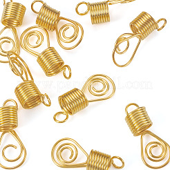 合金ドレッドヘアビーズ10個  編組髪のペンダントの装飾クリップ  ティアドロップ  31x13x10mm  穴：4.5mm  内径：7.5mm&nbsp;FIND-TA0008-53B