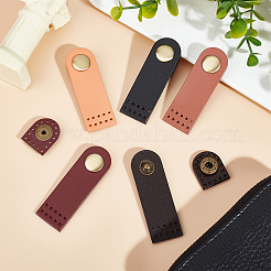 5Pcs 5 Colors Arch Cowhide Leather Sew on Purse Clasps&nbsp;FIND-HY0002-37