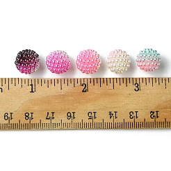 50Pcs 5 Colors Imitation Pearl Acrylic Beads&nbsp;OACR-FS0001-62A