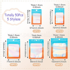 50Pcs 5 Styles Plastic Resealable Bag&nbsp;OPP-TA0001-20