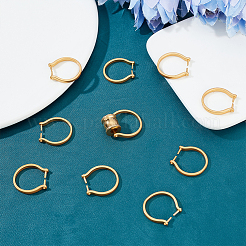 10Pcs Adjustable Brass Finger Rings Components&nbsp;KK-AR0002-62