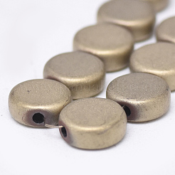 Electroplate Non-magnetic Synthetic Hematite Beads Strands&nbsp;G-T061-17E