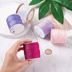 5 Rolls 5 Colors Nylon Braided Cord&nbsp;NWIR-YS0001-01B