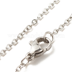 Gemstone Donut Pendant Necklace with 304 Stainless Steel Cable Chains for Women&nbsp;NJEW-JN03852-01