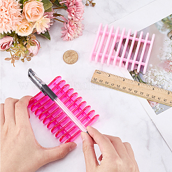 2Pcs 2 Colors Plastic Nail Art Pen Holder Stand&nbsp;MRMJ-ME00001-10A