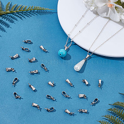 80Pcs 201 Stainless Steel Peg Bails Pendants&nbsp;STAS-ME0001-77