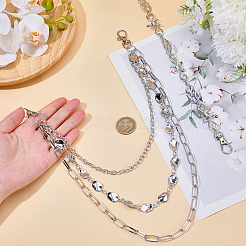 2Pcs 2 Styles Alloy Chain Belts for Pants&nbsp;AJEW-GF0011-94