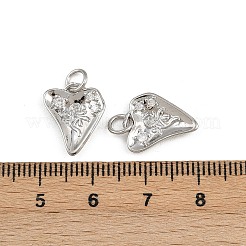 Brass Micro Pave Cubic Zirconia Pendants&nbsp;KK-A269-47P