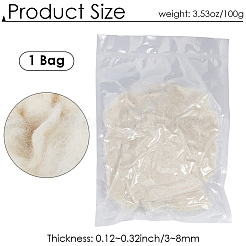 ウールロービング 100g  フェルト用  糸  キルトの詰め物  トウモロコシの穂の黄色  3~8mm&nbsp;DIY-CY0002-75