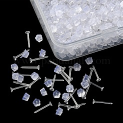 500Pcs Plastic Stud Earring Findings&nbsp;KY-YW0001-28