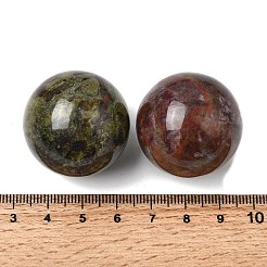 天然ドラゴンブラッド 穴なし球形ビーズ  ラウンド  30mm&nbsp;G-I367-05-15