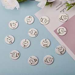 18Pcs 9 Style Stainless Steel Pendant&nbsp;STAS-SZ0002-11