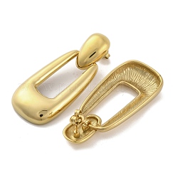 イオンプレーティング（IP）304ステンレススチール製スタッドピアス（女性用）  オーバル  14KGP本金メッキ  59x23mm&nbsp;EJEW-N054-23G