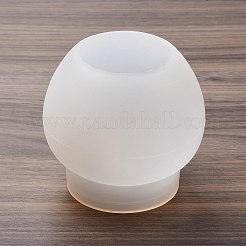 シリコンモールド  レジン型  UVレジン用  エポキシ樹脂工芸品作り  ホワイト  ラウンド  83.5x75.5mm  内径：84mm&nbsp;LS-SIMO-M045-01E